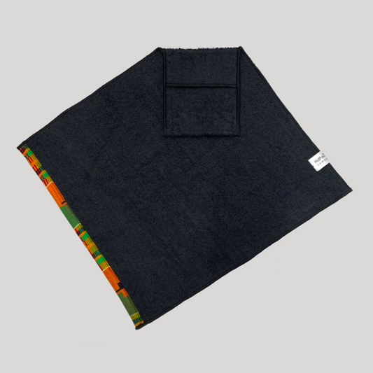 Black Kente HidPoc™ Wearable Towel
