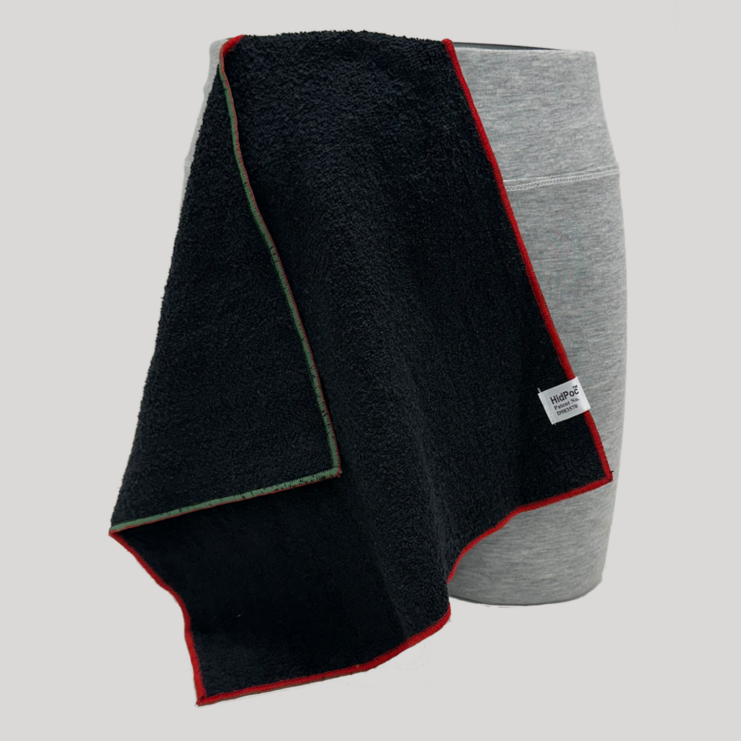 Red Black & Green HidPoc™ Wearable Towel