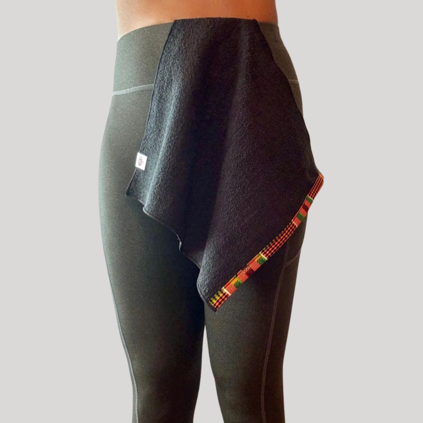 Black Kente HidPoc™ Wearable Towel